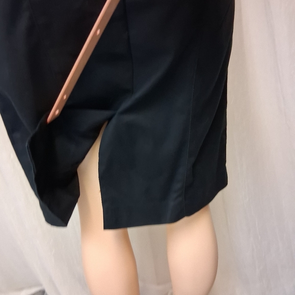 Peck & Peck COLLCTION Elegant Black Sleeveless Midi Dress Wen.Sz 6 98%cotton - Picture 12 of 16